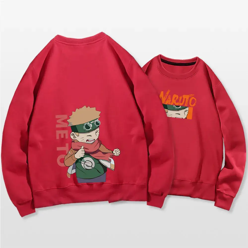 Naruto Graphic Crewneck Sweatshirt Set Blue