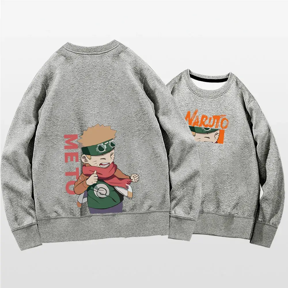 Naruto Graphic Crewneck Sweatshirt Set Blue