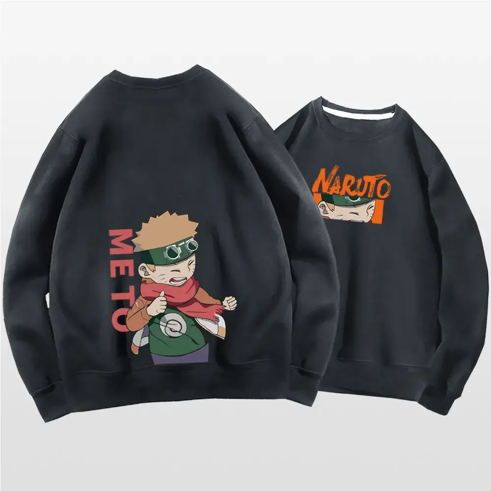Naruto Graphic Crewneck Sweatshirt Set Blue