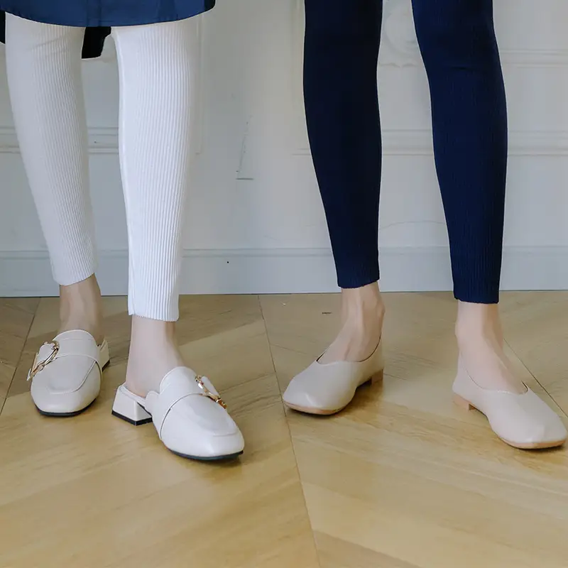 Women Korean Style Slimming Leggings Navy Blue - Image 11