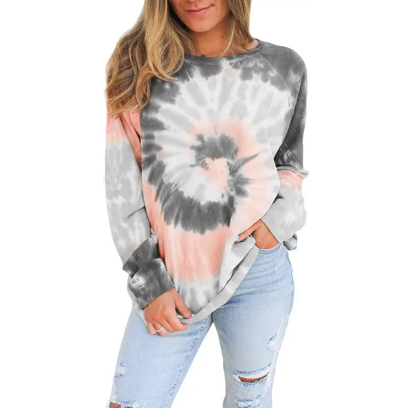 Women Tie-Dyed Long Sleeve Sweater 2020 Autumn Winter — feature 4