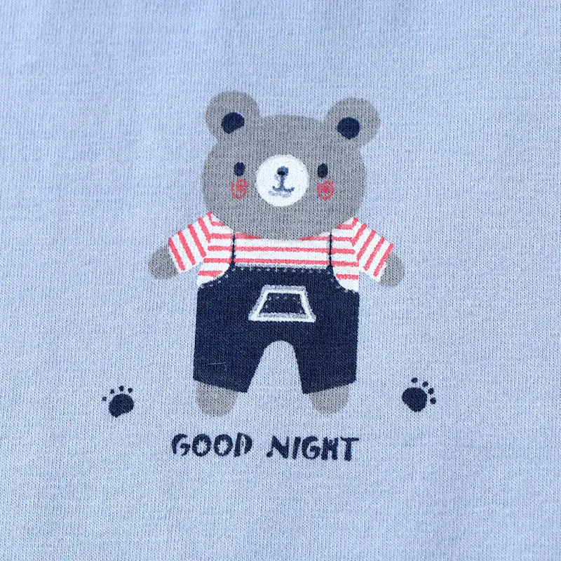Blue Cotton Long Sleeve T-Shirt for Boys Autumn Winter - Image 4