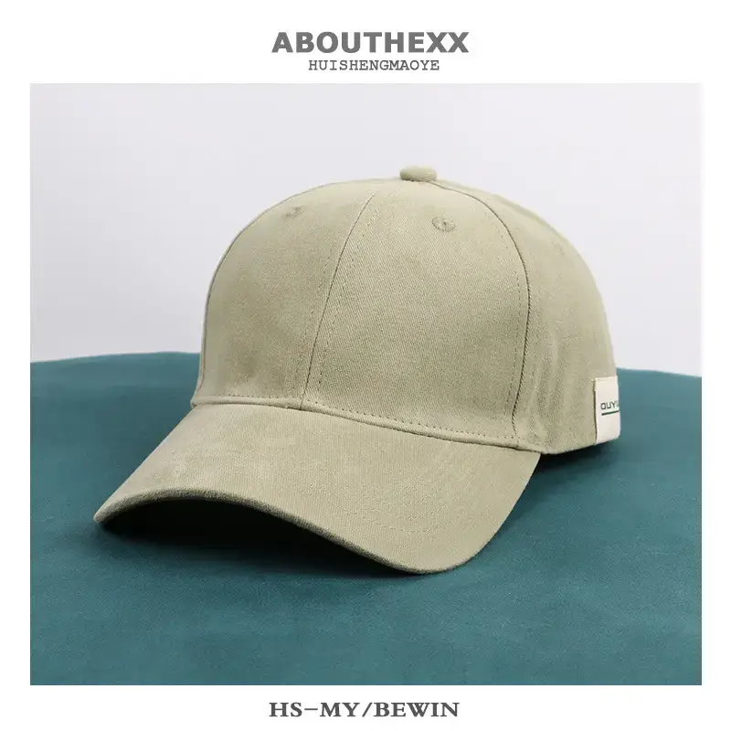 Women Baseball Cap Green Gray Wash Cotton Spring Autumn - Image 4