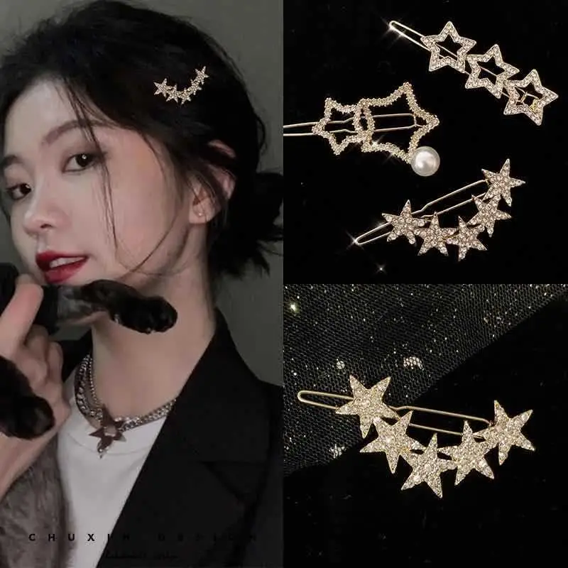 Korean Star Rhinestone Hairpin for Women - Image 2