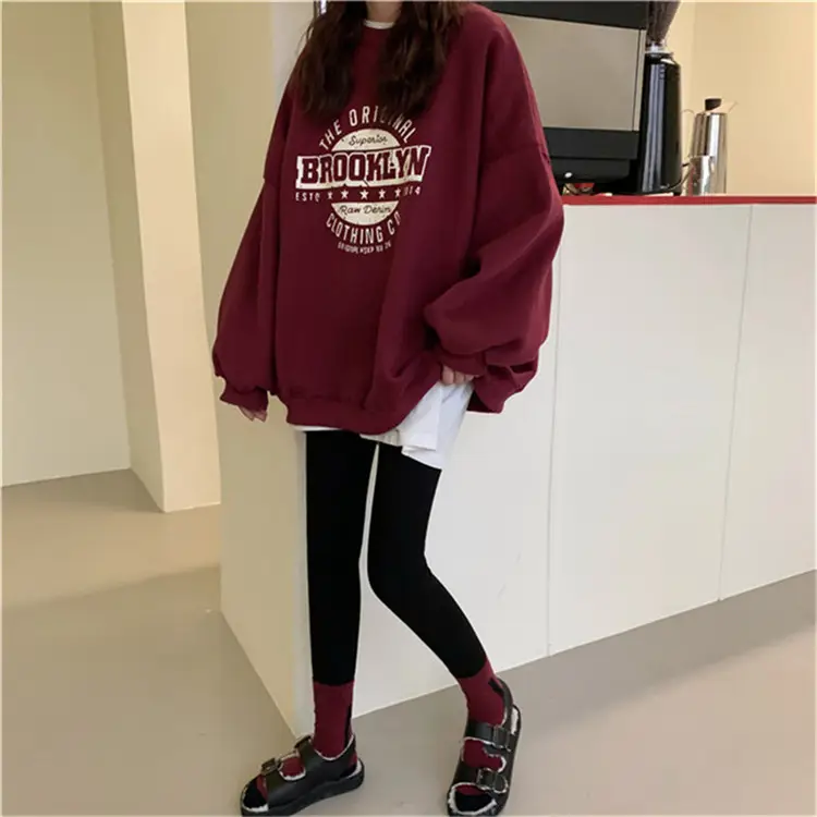 Women Hoodless Sweatshirt Grey Brookney Graphic 2025 — feature 7