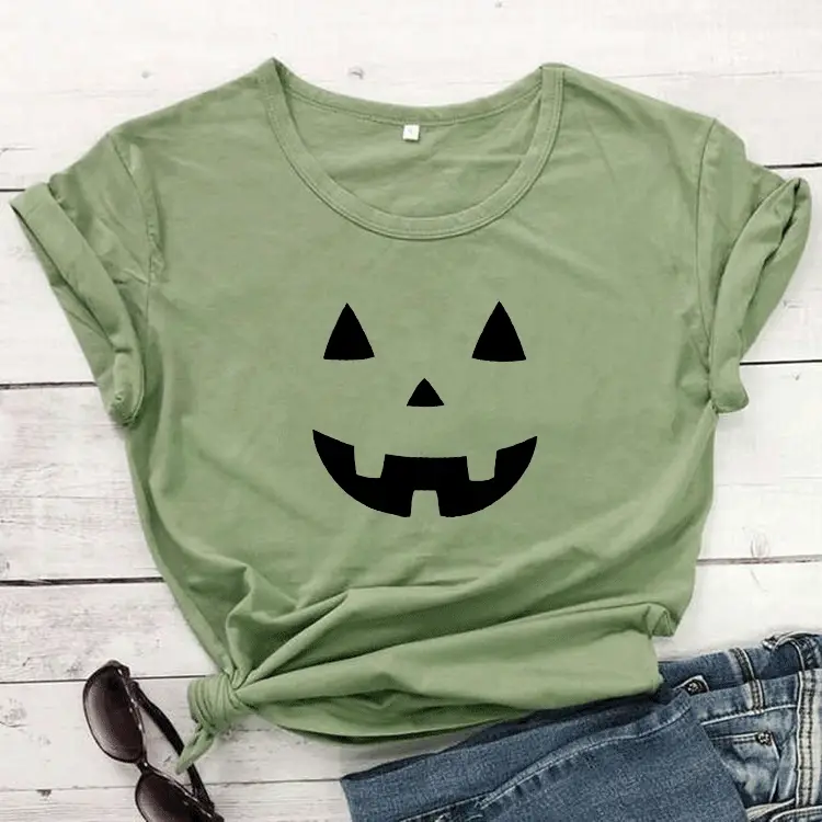 Halloween Pumpkin T-Shirt with Flats & Jeans Set - Image 2
