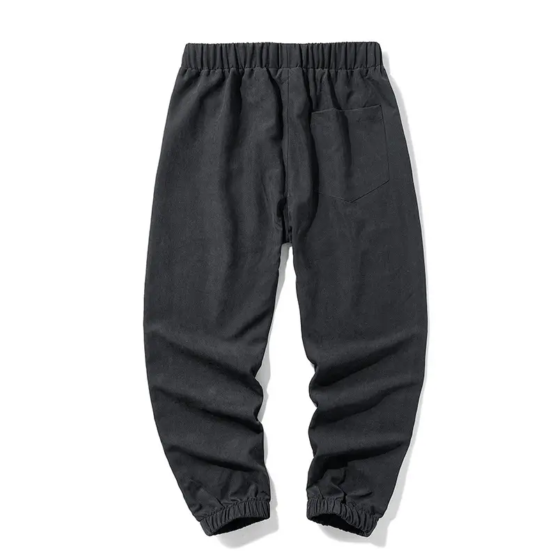 Men Grey Jogger Pants Korean Style 2025 Autumn Winter - Image 5
