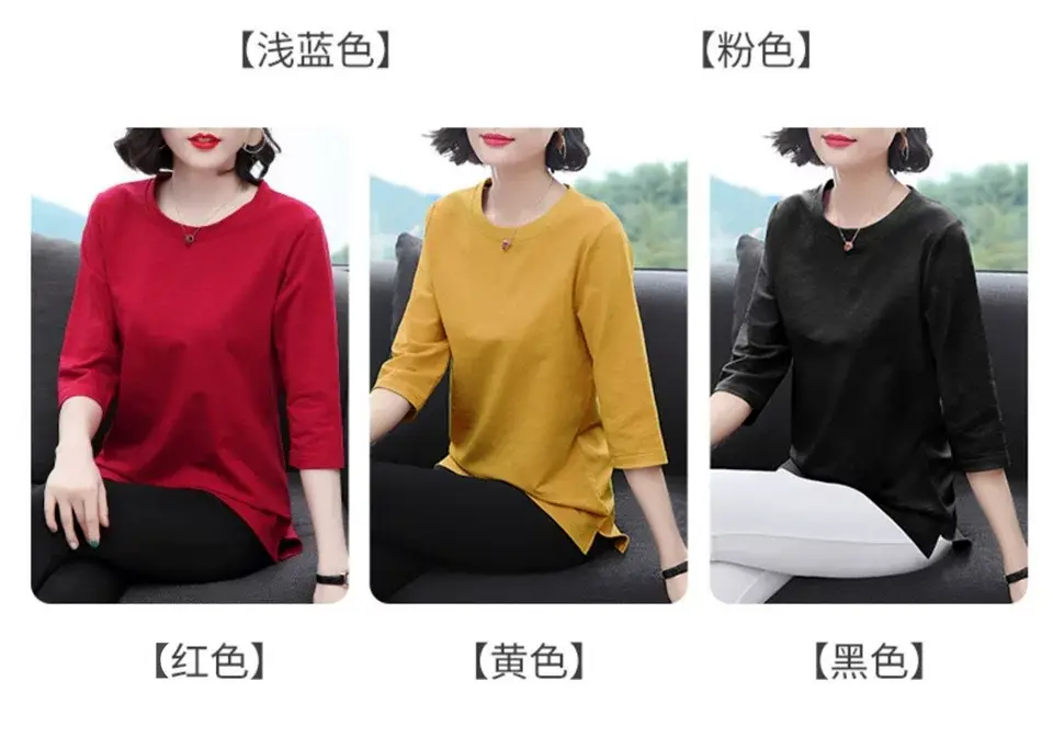 Women Blue Short Sleeve T-Shirt Summer Wear — feature 5