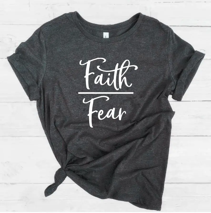 Pink Faith Over Fear T-Shirt Casual Wear - Image 9