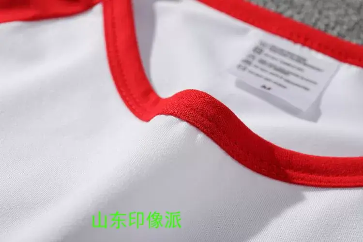 Heat Transfer Long Sleeve Sweatshirt White Black Red — feature 26
