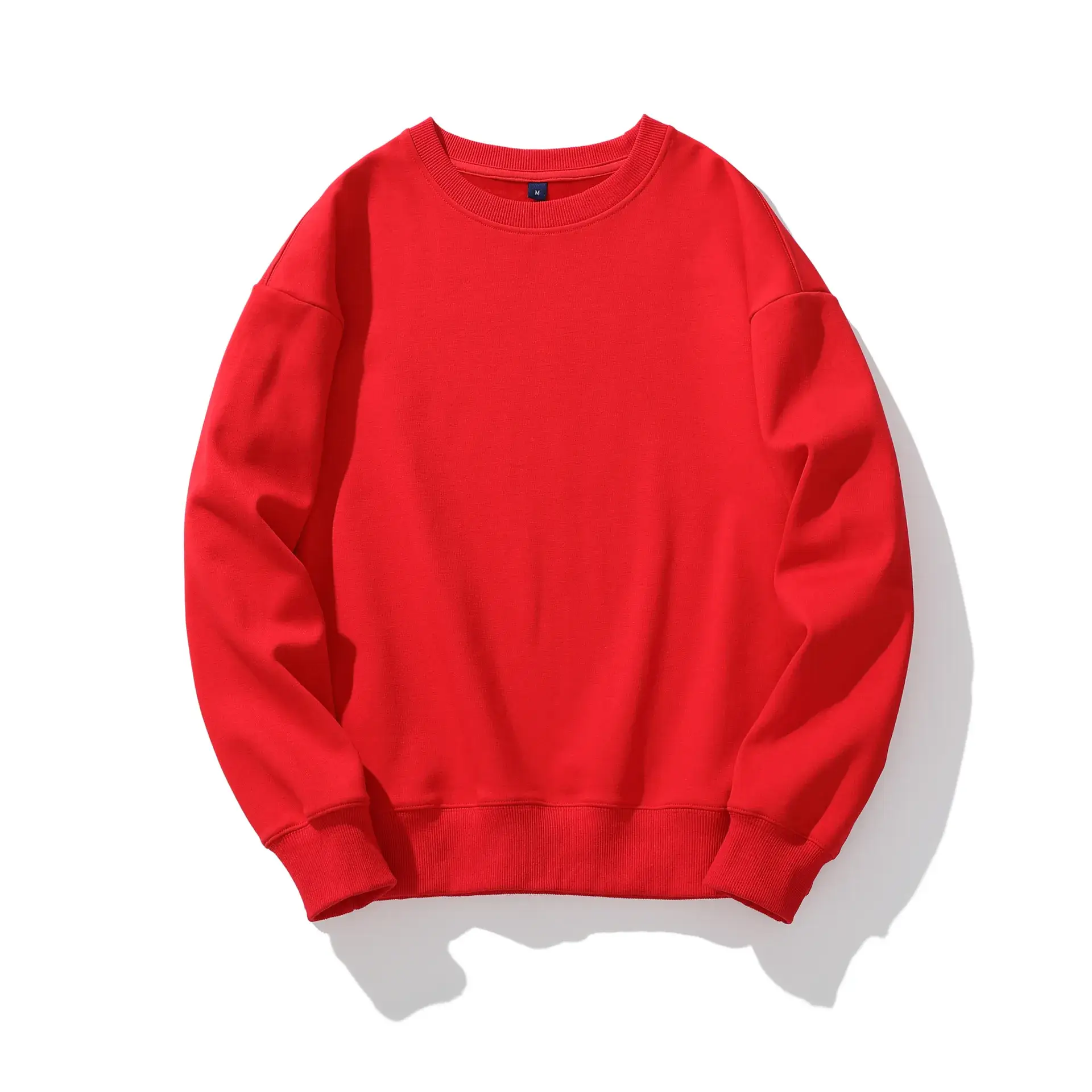 Pink Cotton Round Neck Sweatshirt for Men - Image 2