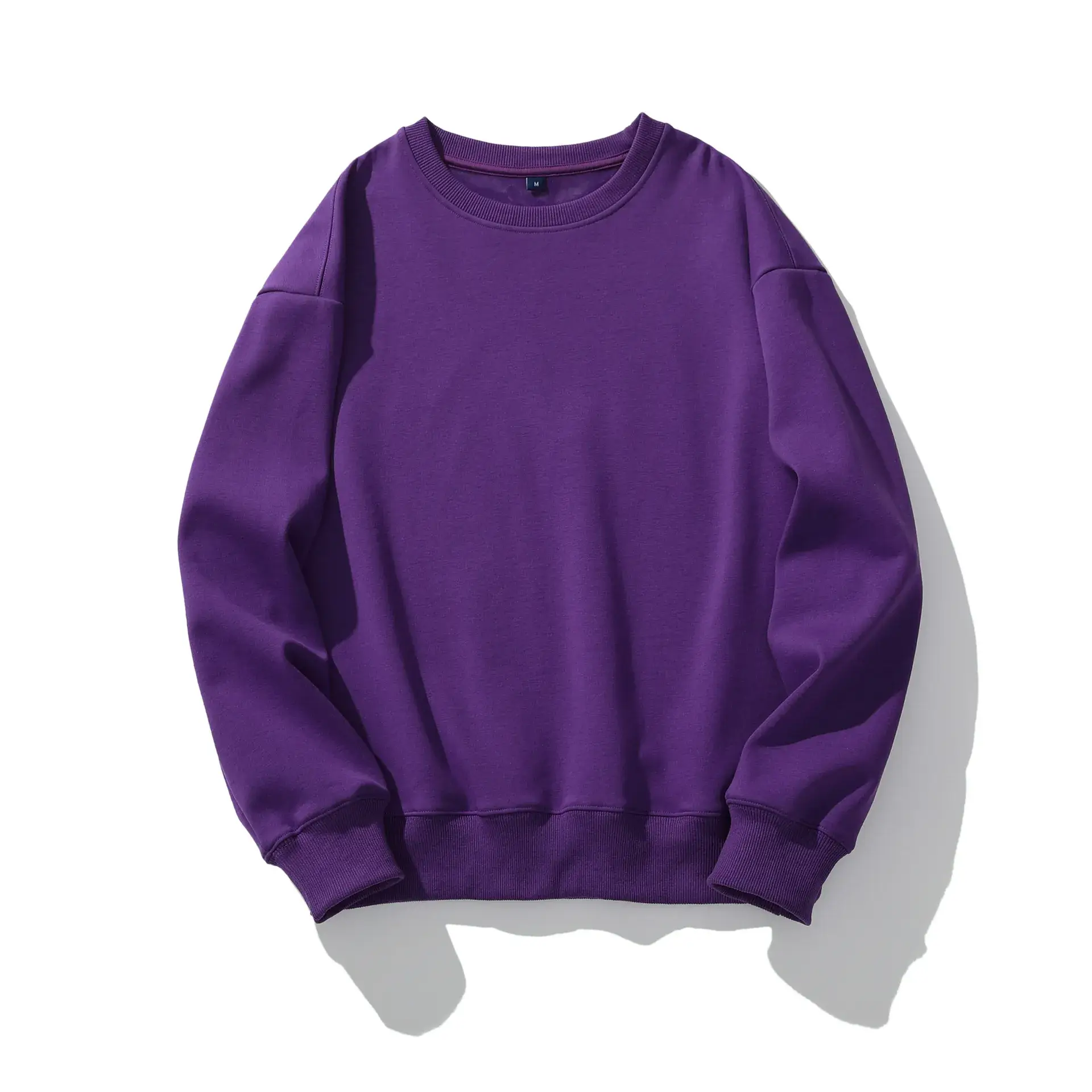 Pink Cotton Round Neck Sweatshirt for Men - Image 3