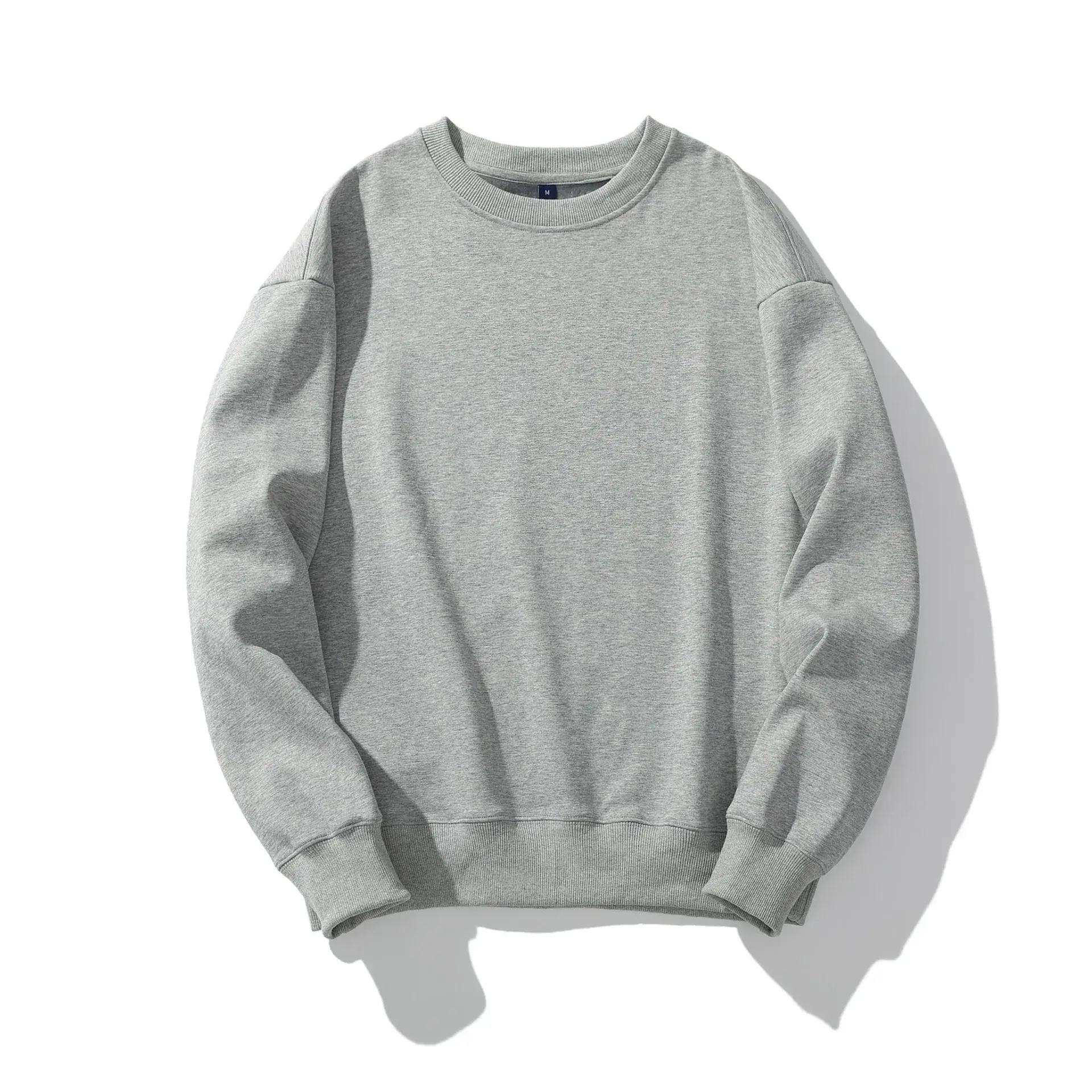 Pink Cotton Round Neck Sweatshirt for Men - Image 4