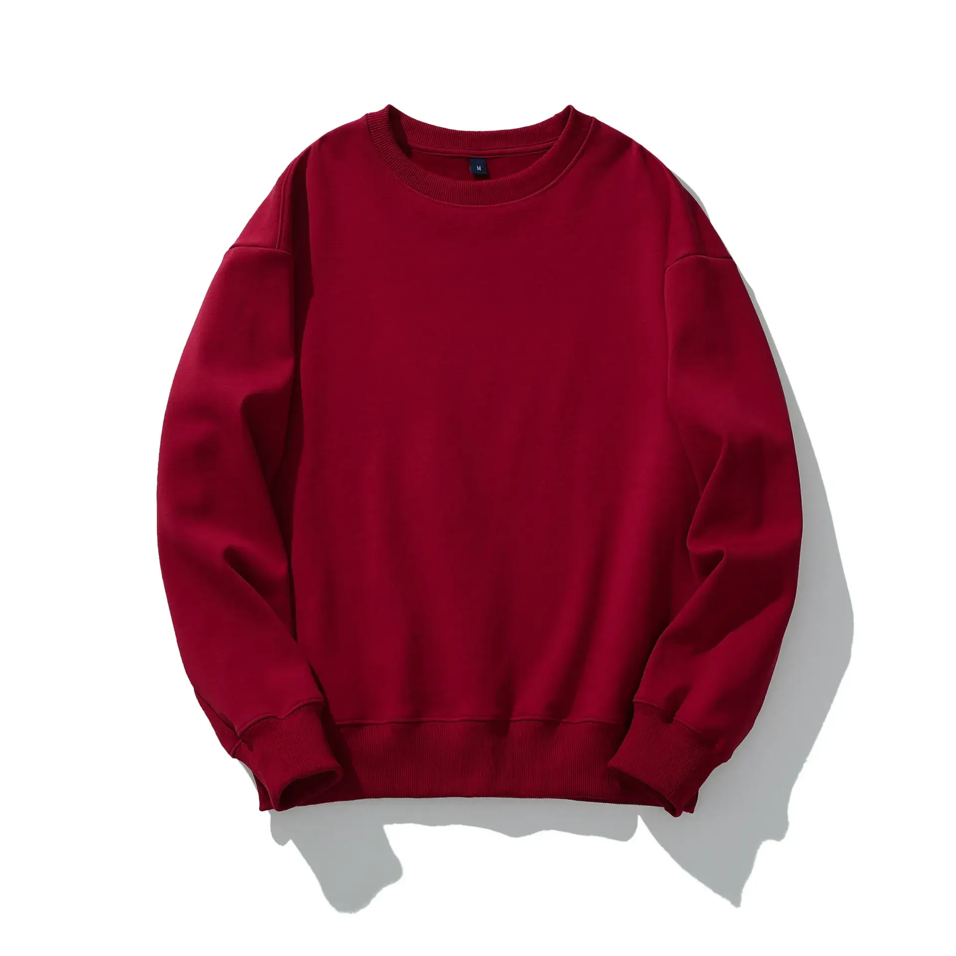 Pink Cotton Round Neck Sweatshirt for Men - Image 7