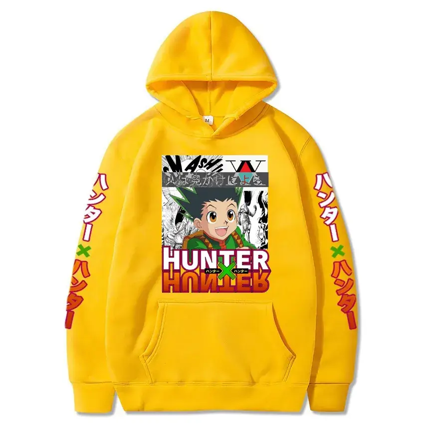 Men Oversize Anime Hooded Sweatshirt White Japanese Design - Image 2