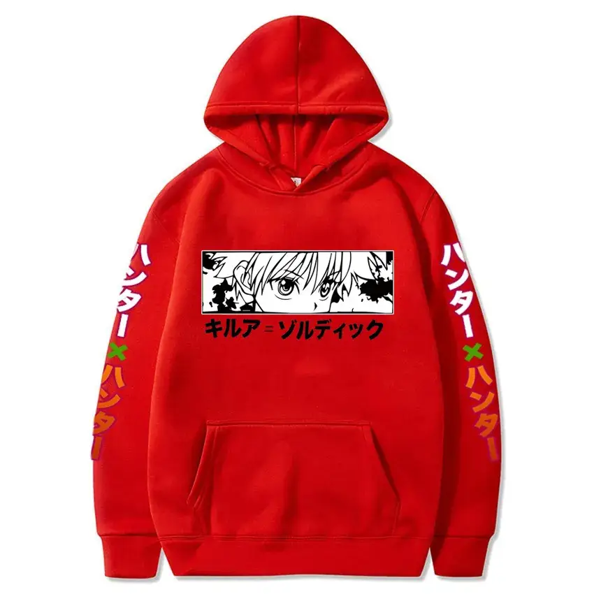 Men Oversize Anime Hooded Sweatshirt White Japanese Design - Image 10