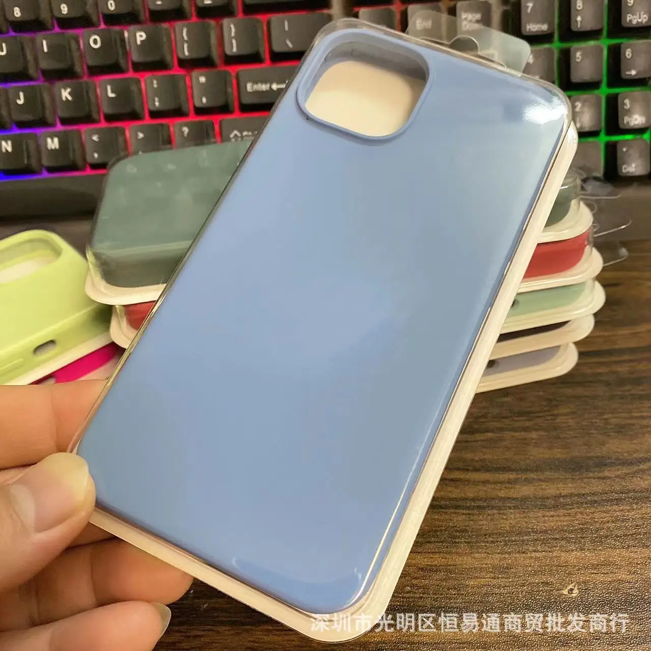 Liquid Silicone Phone Case for 14Promax Multi Color - Image 38