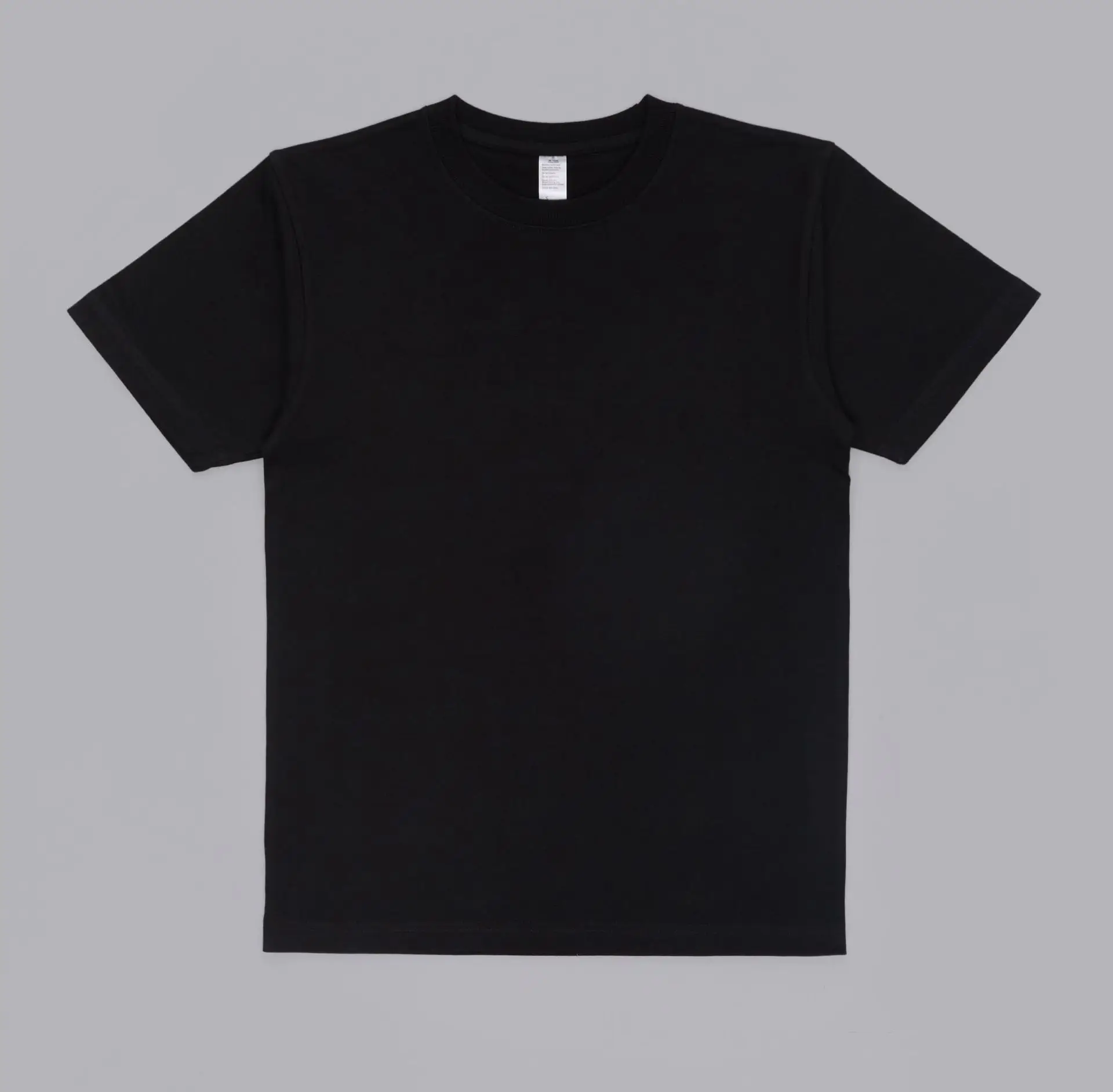 Men Super Heavy Cotton T-Shirt Solid Black - Image 3