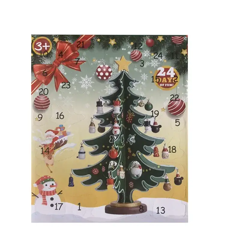 24-Day Blind Box Christmas Tree Decor for Kids