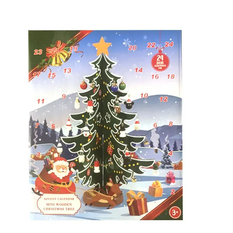 24-Day Blind Box Christmas Tree Decor for Kids