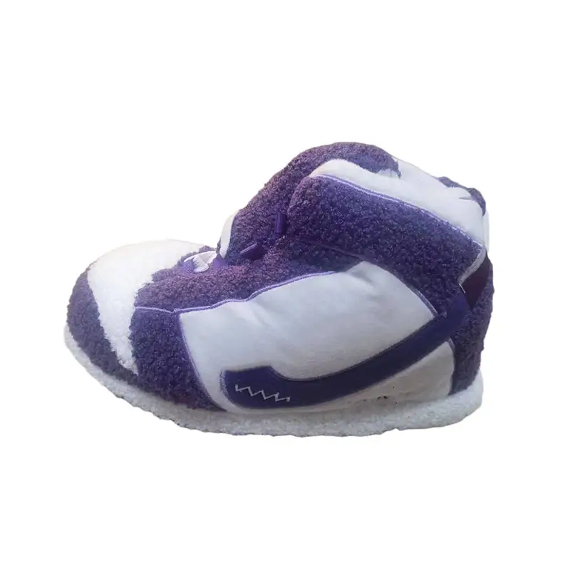 Cross-Border Douyin Spoof Aj1 Cotton Slippers Internet Celebrity Funny Cotton Shoes Coconut Luminous Bread Shoes Warm Home Winter