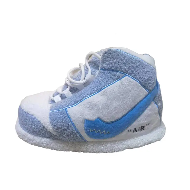 Cross-Border Douyin Spoof Aj1 Cotton Slippers Internet Celebrity Funny Cotton Shoes Coconut Luminous Bread Shoes Warm Home Winter