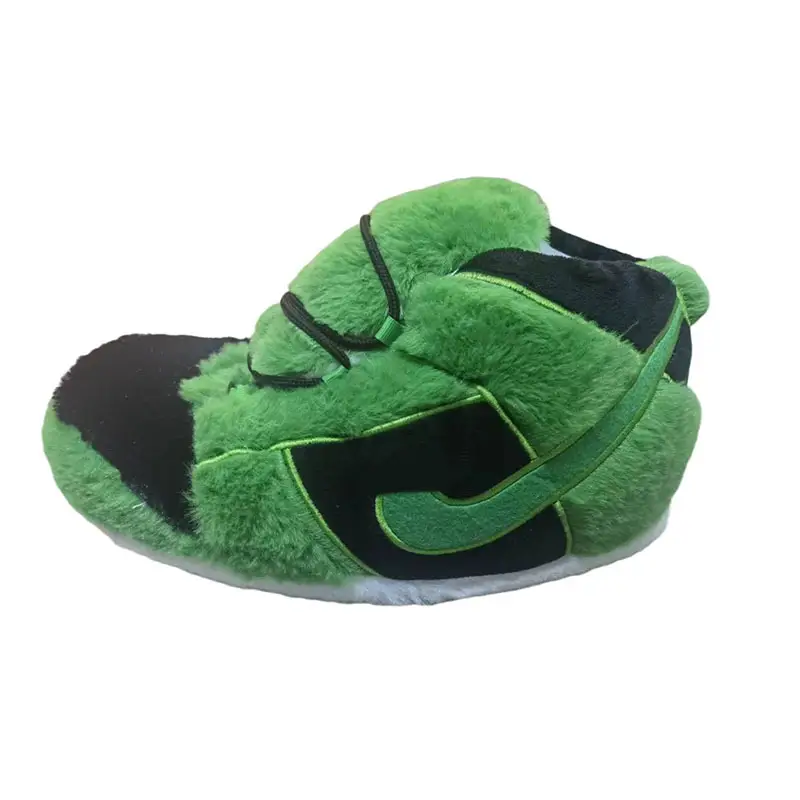 Cross-Border Douyin Spoof Aj1 Cotton Slippers Internet Celebrity Funny Cotton Shoes Coconut Luminous Bread Shoes Warm Home Winter