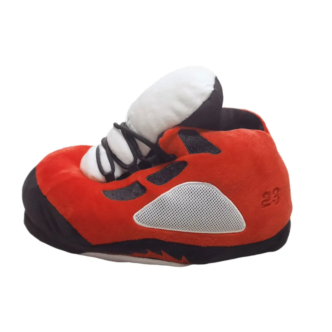 Cross-Border Douyin Spoof Aj1 Cotton Slippers Internet Celebrity Funny Cotton Shoes Coconut Luminous Bread Shoes Warm Home Winter