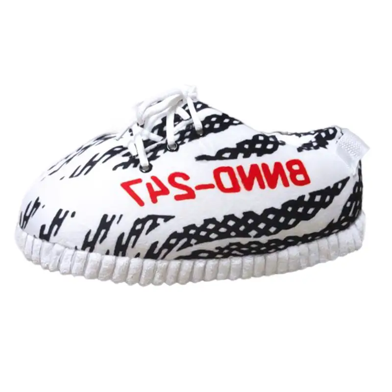 Cross-Border Douyin Spoof Aj1 Cotton Slippers Internet Celebrity Funny Cotton Shoes Coconut Luminous Bread Shoes Warm Home Winter