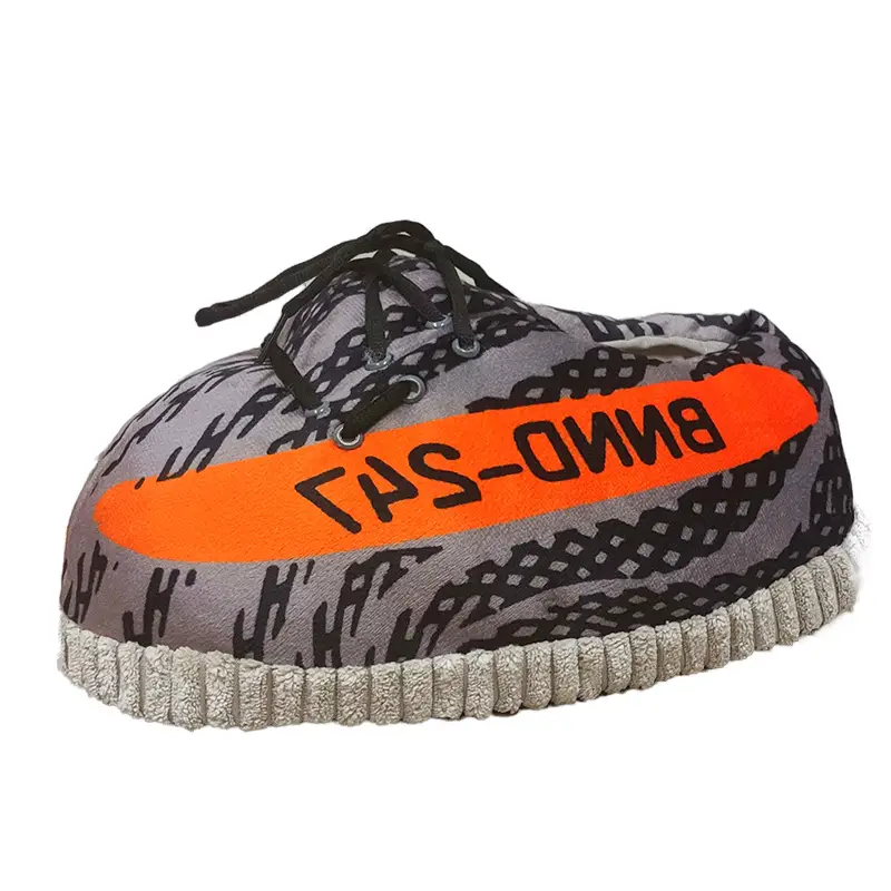 Cross-Border Douyin Spoof Aj1 Cotton Slippers Internet Celebrity Funny Cotton Shoes Coconut Luminous Bread Shoes Warm Home Winter