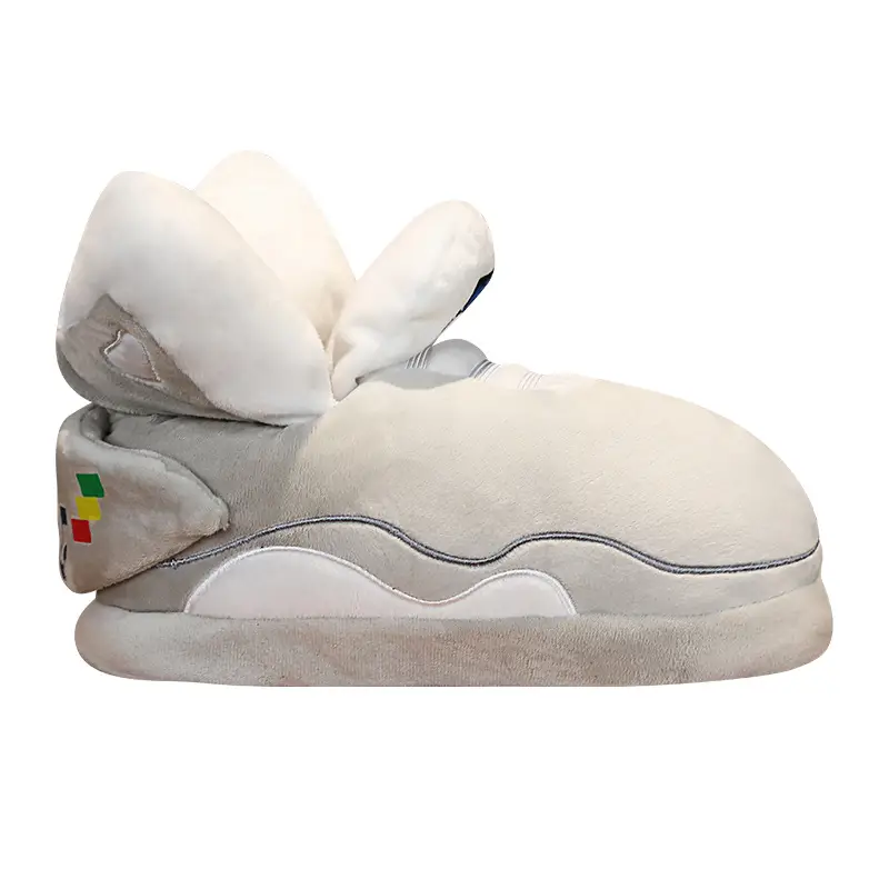 Cross-Border Douyin Spoof Aj1 Cotton Slippers Internet Celebrity Funny Cotton Shoes Coconut Luminous Bread Shoes Warm Home Winter