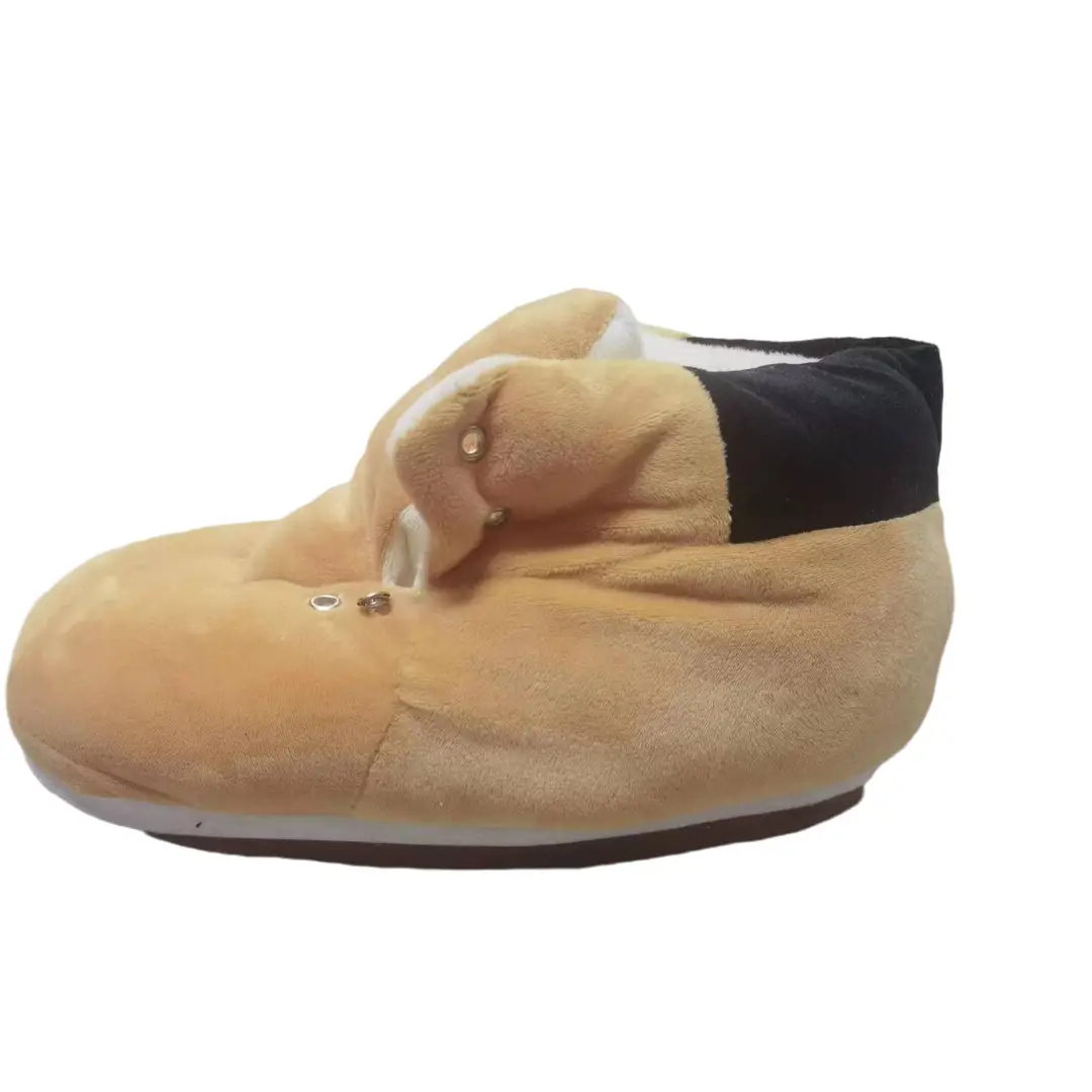 Cross-Border Douyin Spoof Aj1 Cotton Slippers Internet Celebrity Funny Cotton Shoes Coconut Luminous Bread Shoes Warm Home Winter