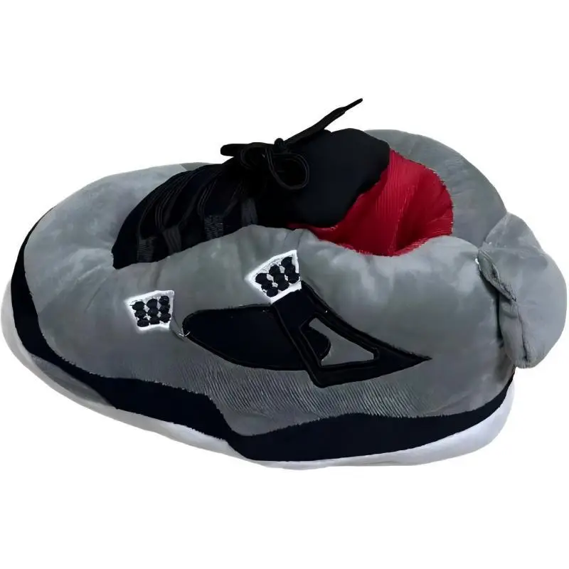 Cross-Border Douyin Spoof Aj1 Cotton Slippers Internet Celebrity Funny Cotton Shoes Coconut Luminous Bread Shoes Warm Home Winter