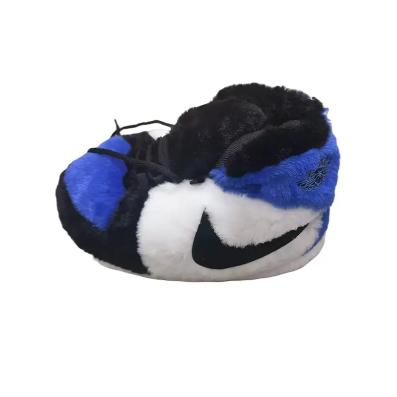Cross-Border Douyin Spoof Aj1 Cotton Slippers Internet Celebrity Funny Cotton Shoes Coconut Luminous Bread Shoes Warm Home Winter
