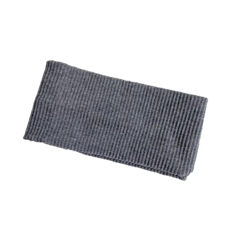 Women's Grey Ribbed Headscarf Summer Wear