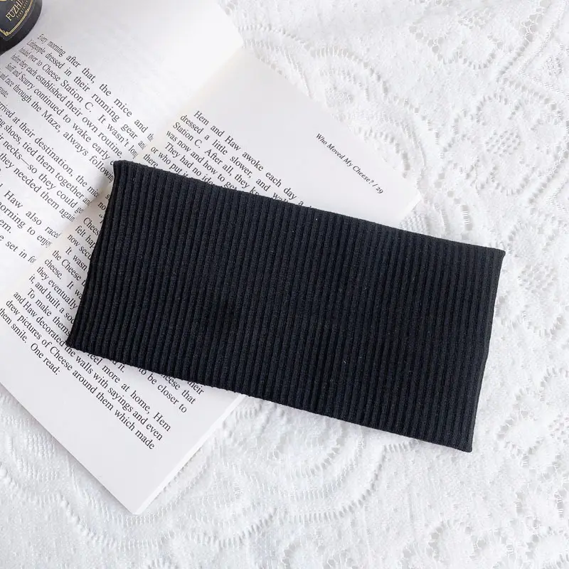 Women's Grey Ribbed Headscarf Summer Wear