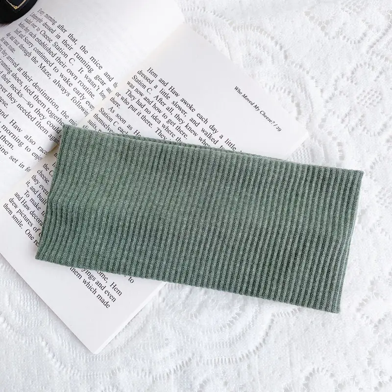 Women's Grey Ribbed Headscarf Summer Wear