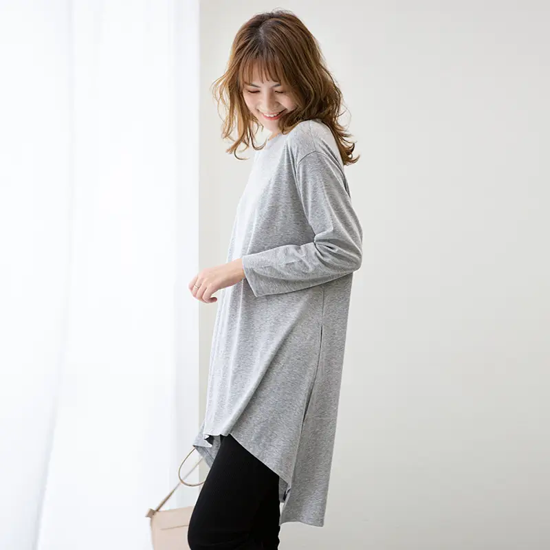 Black Long Sleeve T-Shirt for Plus Size Women - Image 6