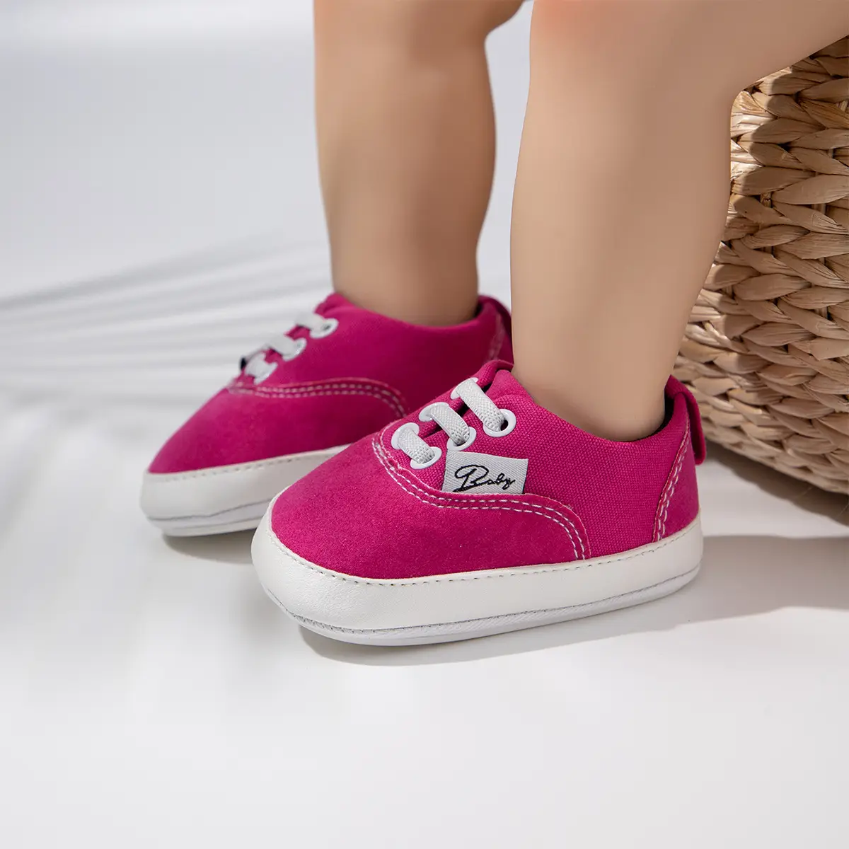 Pink Anti-Slip Rubber Baby Shoes for Toddlers