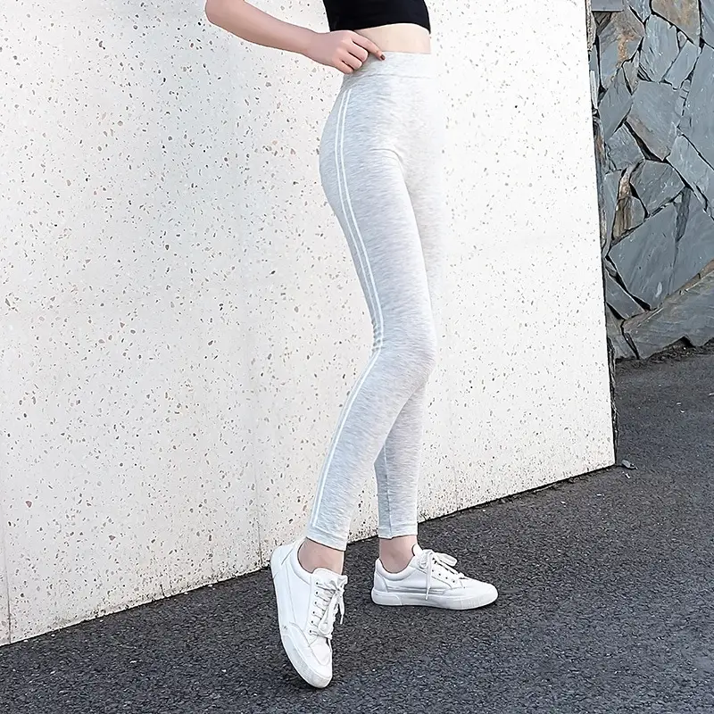 Black Elastic Cropped Leggings Extra Large Plus Size - Image 16