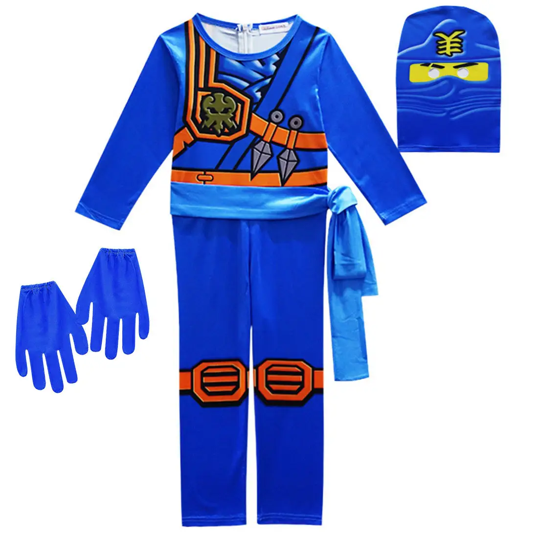 Yellow Ninja Gloves for Kids Halloween Costume - Image 7