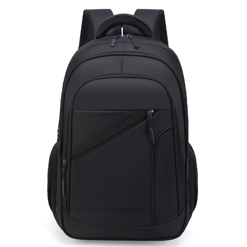 Men's Black Crossbody School Backpack Large Capacity Travel Bag - Image 7