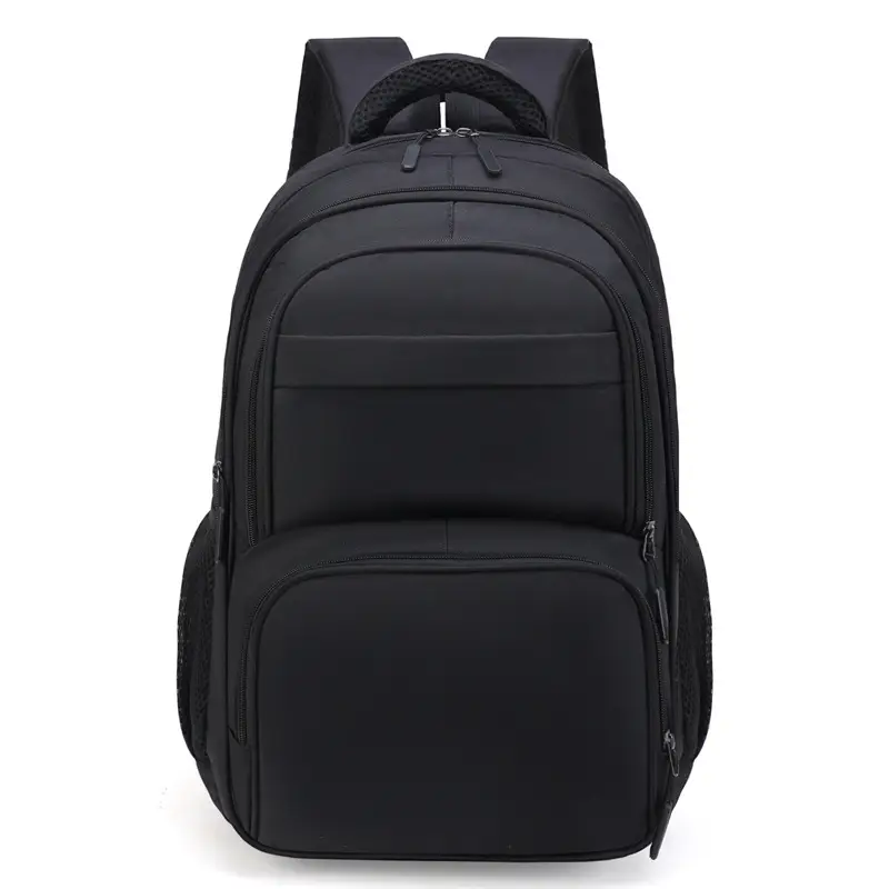 Men's Black Crossbody School Backpack Large Capacity Travel Bag - Image 2