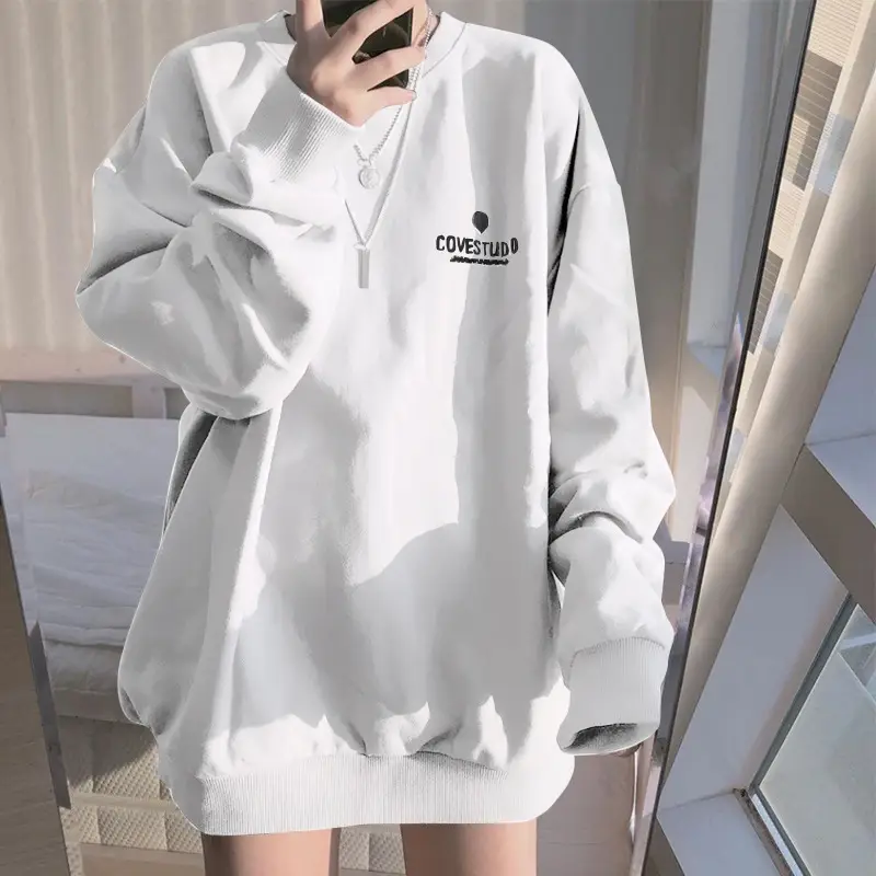 Women Loose Fit Grey Sweatshirt 2026 Autumn - Image 6