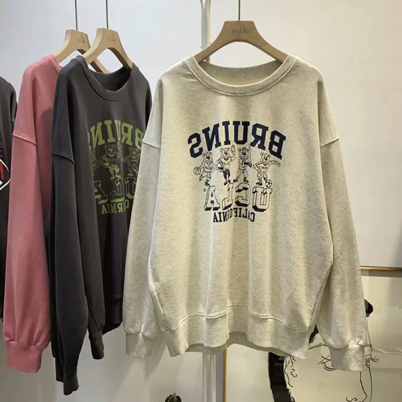 Women's Pink Bruins California Print Sweatshirt - Image 5