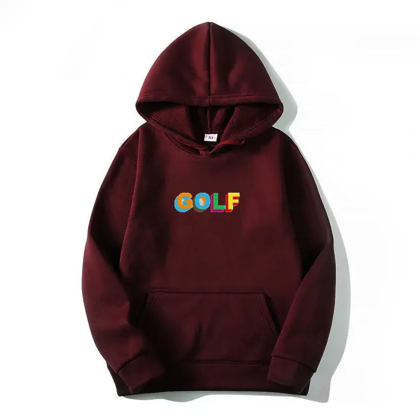 Red GOLF Printed Hoodie for Men Women