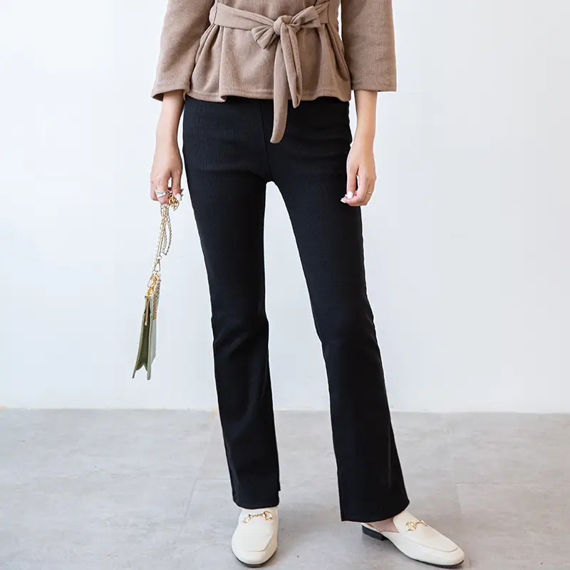 Women Split Leggings Beige High Heel Casual Wear - Image 17