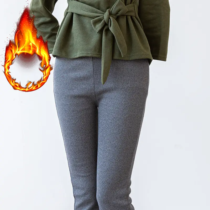 Women Split Leggings Beige High Heel Casual Wear - Image 11