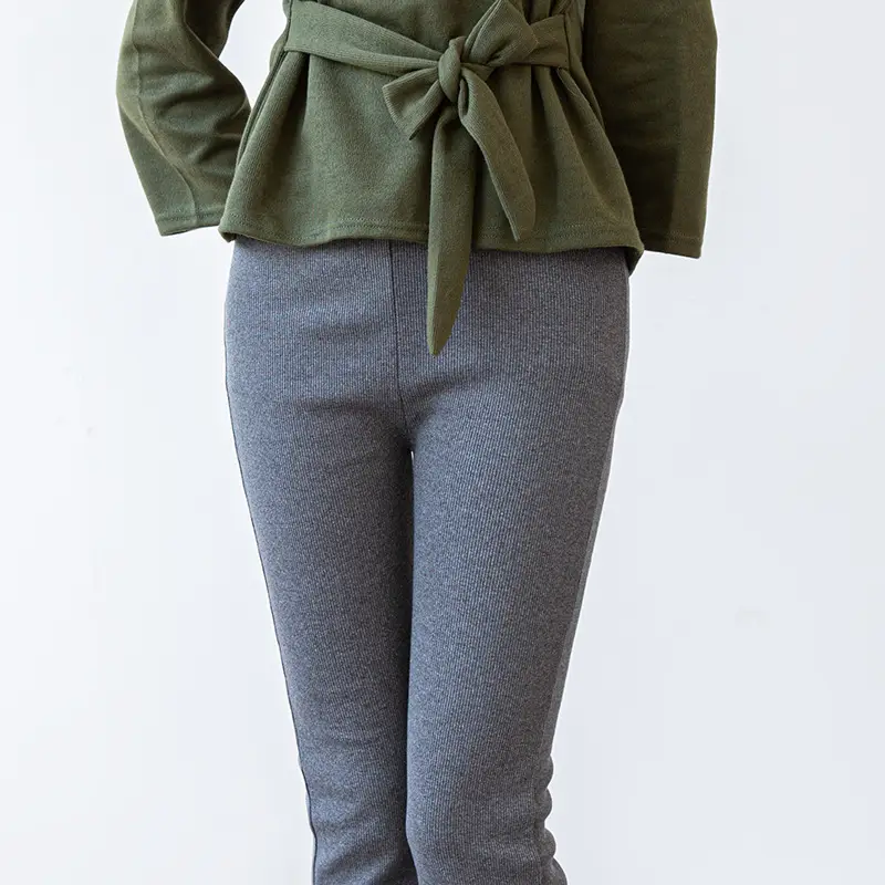Women Split Leggings Beige High Heel Casual Wear - Image 4