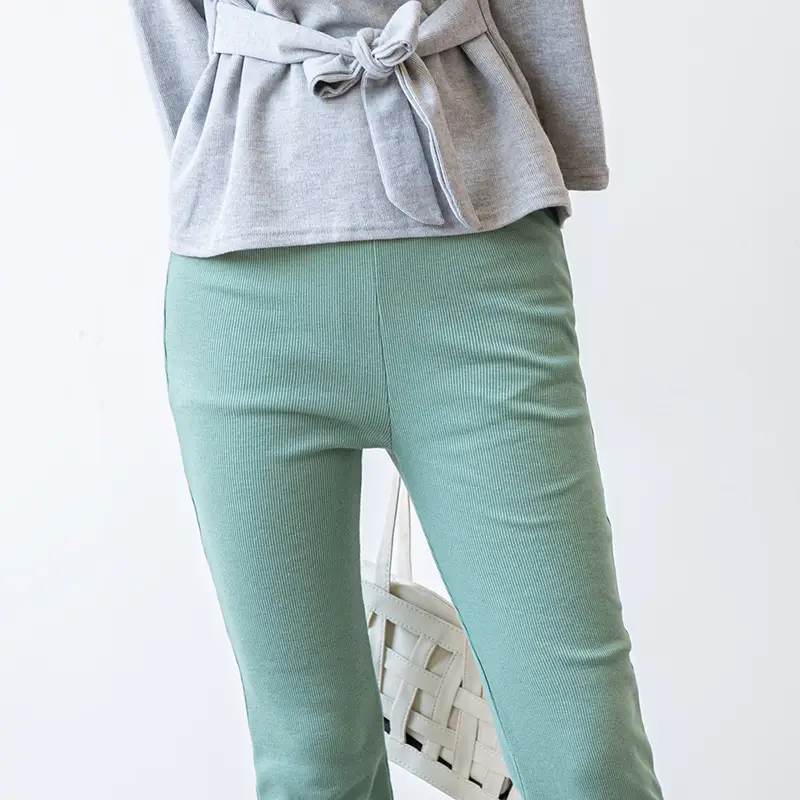 Women Split Leggings Beige High Heel Casual Wear - Image 7